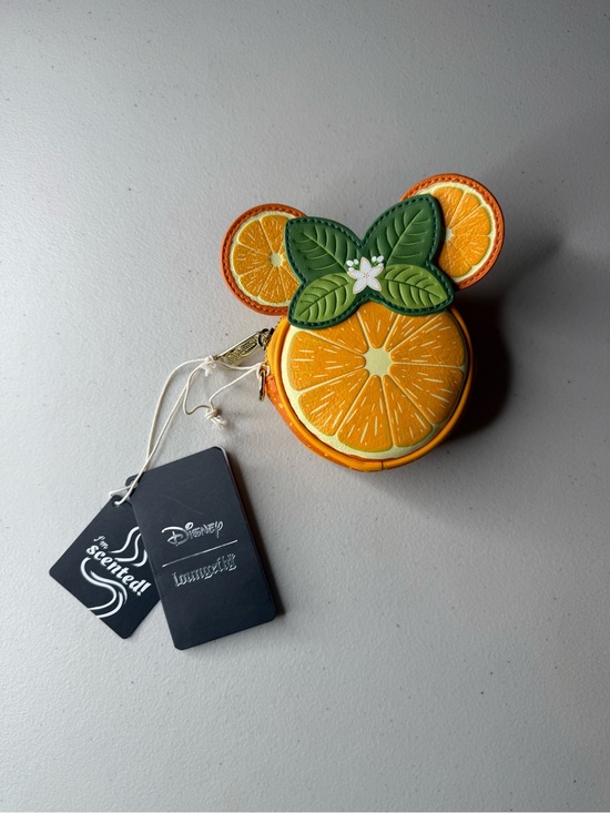 Loungefly Handbags - NWT Loungefly Disney Minnie Mouse Orange Scented Coin Purse BoxLunch Exclusive